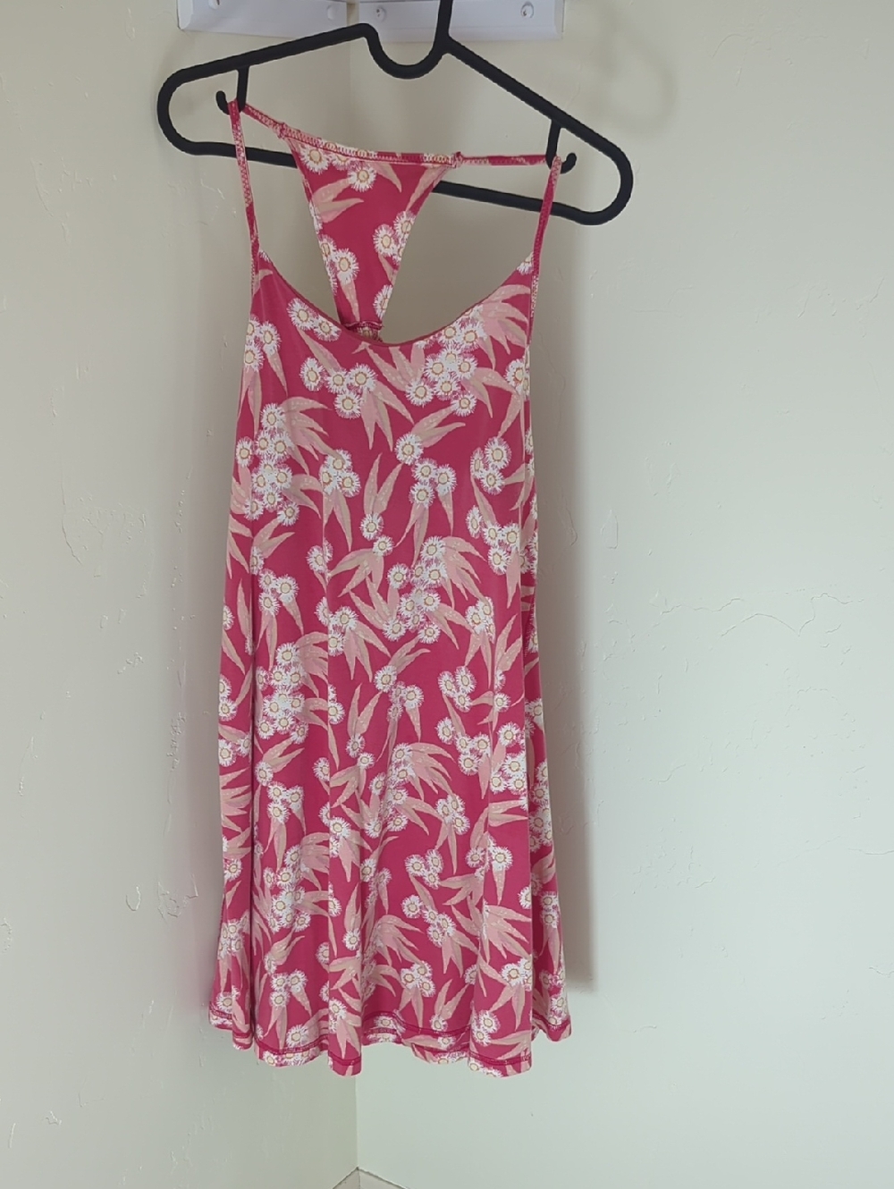 Patagonia Edisto Dress in the Mariposa Lily/Static Red pattern